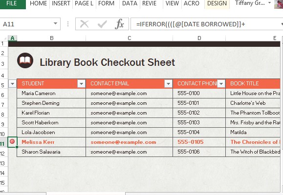 book check out