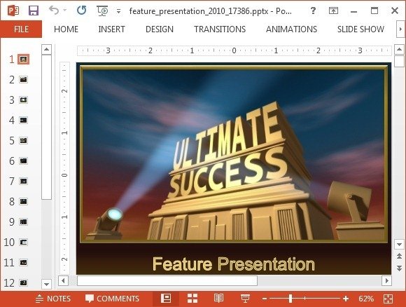 animated featured presentation powerpoint