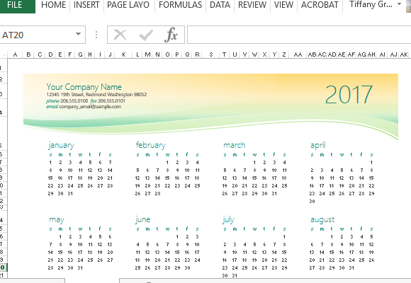 how to make any year calendar in excel create a yearly calendar