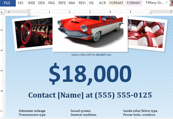how to make a for sale flyer in word making fliers