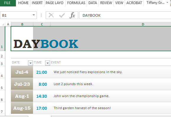 generic logbook template for excel logbook format