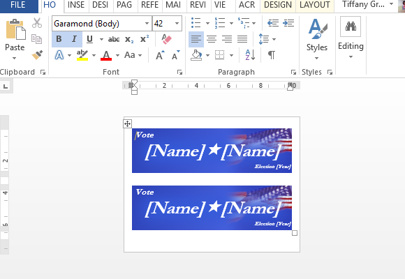 how to make political campaign bumper stickers in word how to make template in word