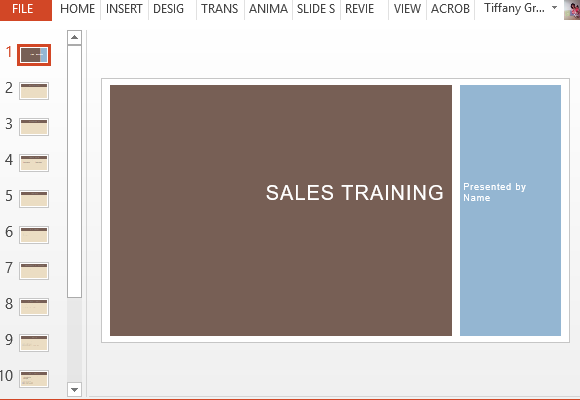 business sales training template for powerpoint