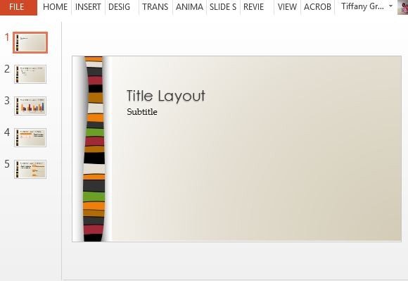 dads tie powerpoint template