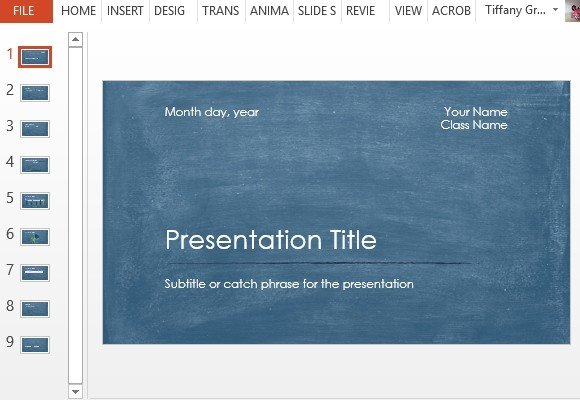 student scientific report powerpoint template