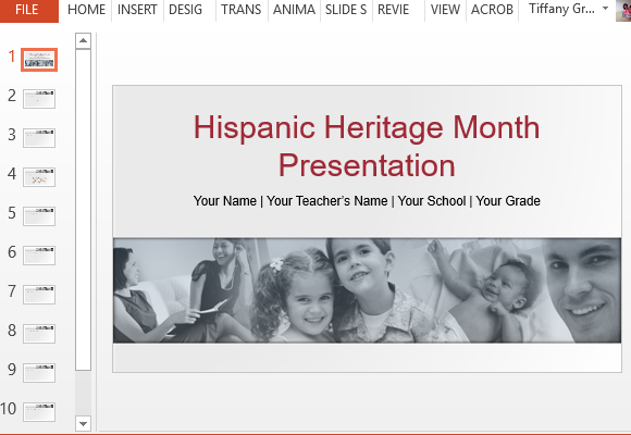 showcase your hispanic heritage with this template