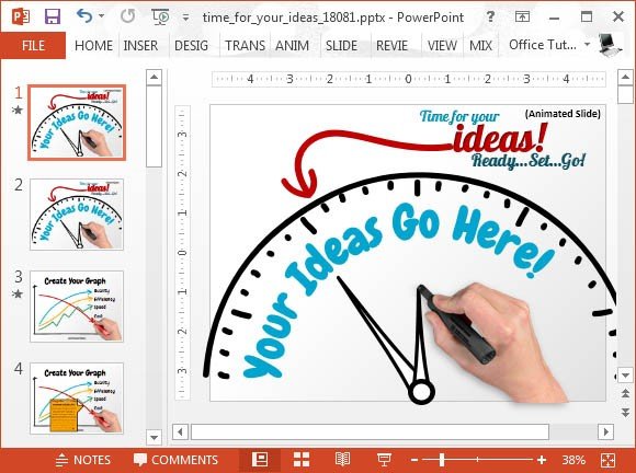 time for your ideas animated powerpoint template animation templates