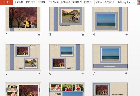 scrapbook powerpoint template with heart warming videos powerpoint scrapbook template