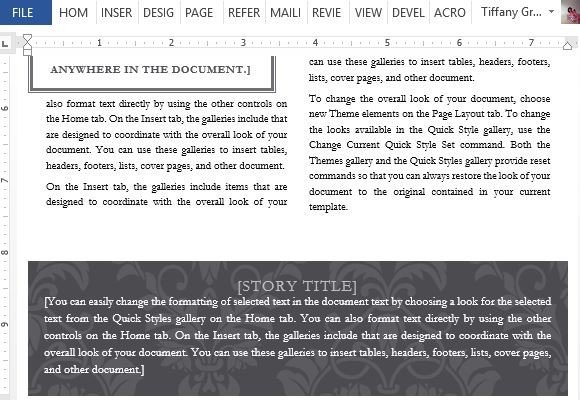 how to format a newsletter