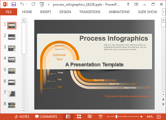 animated process infographics powerpoint template process template ppt
