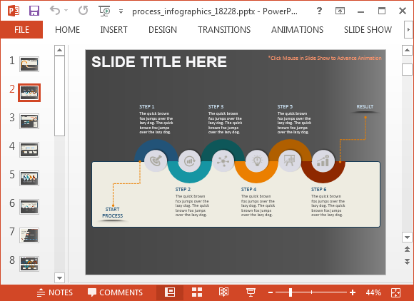 animated process infographics powerpoint
