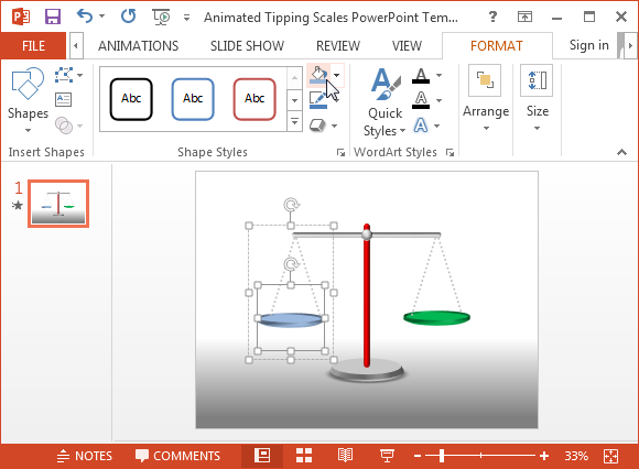 animated scales