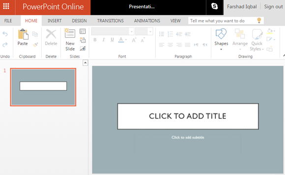 parcel powerpoint online template