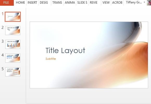 melancholy abstract powerpoint template