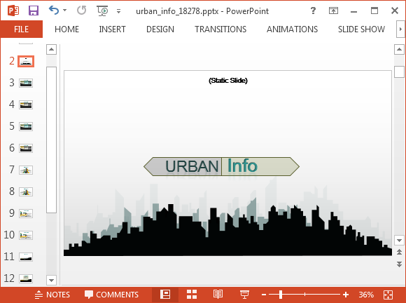 Animated Urban Info Point Template
