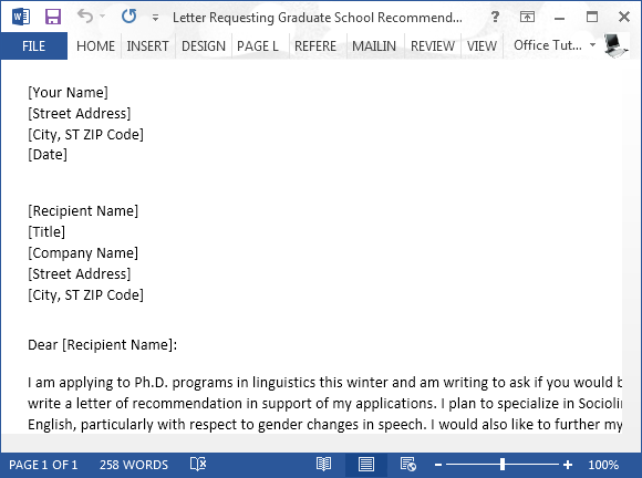 how to ask your boss for a letter of recommendation for grad graduate school letter of recommendation who to ask