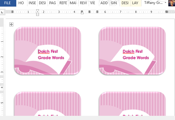 how to create vocabulary flash cards in word create note cards in word
