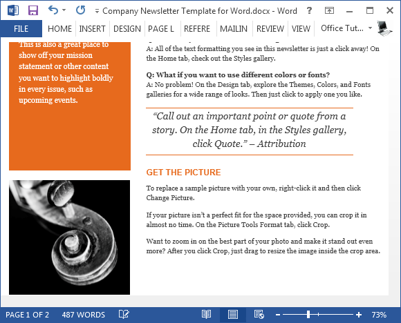 Printable e-newsletter template - FPPT photograph about Printable Newsletter Template referred to as Printable publication template - FPPT