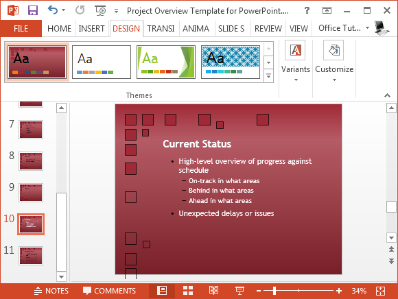 high level project plan template