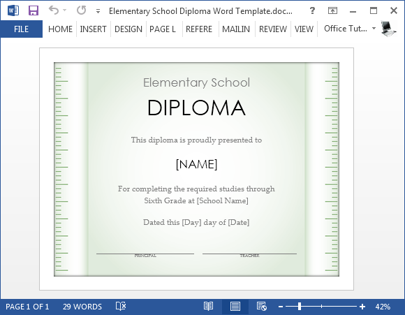 free elementary school diploma
