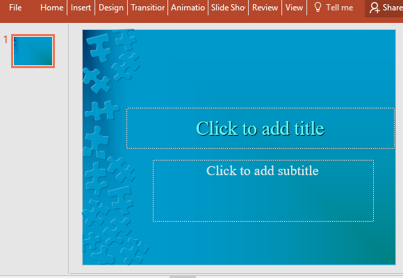jigsaw slides powerpoint template