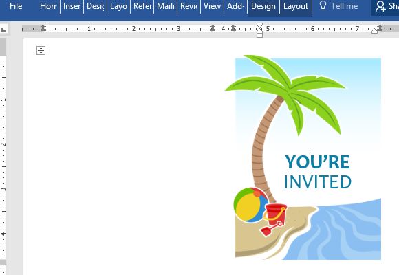 summer party invitation template free