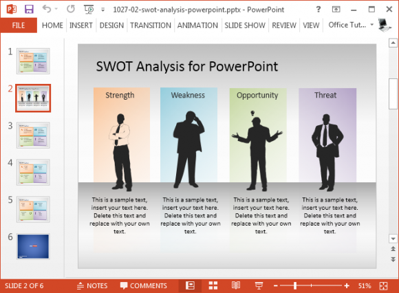 free swot analysis presentation template fppt swot analysis presentation template