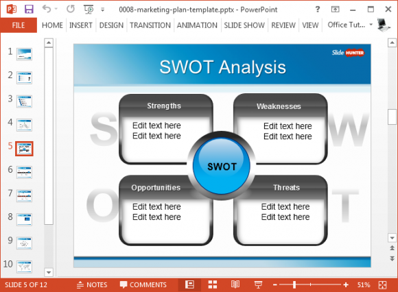 free marketing plan powerpoint template fppt free marketing plan template powerpoint