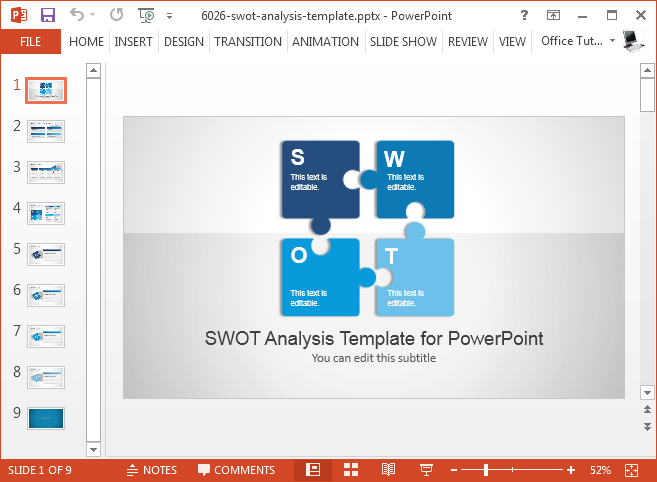 best swot powerpoint templates