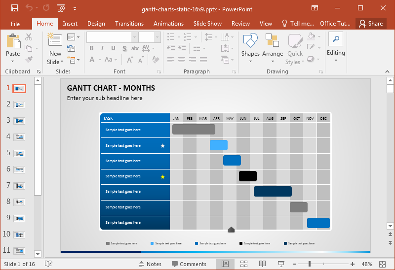 Как сделать статистику в презентации powerpoint