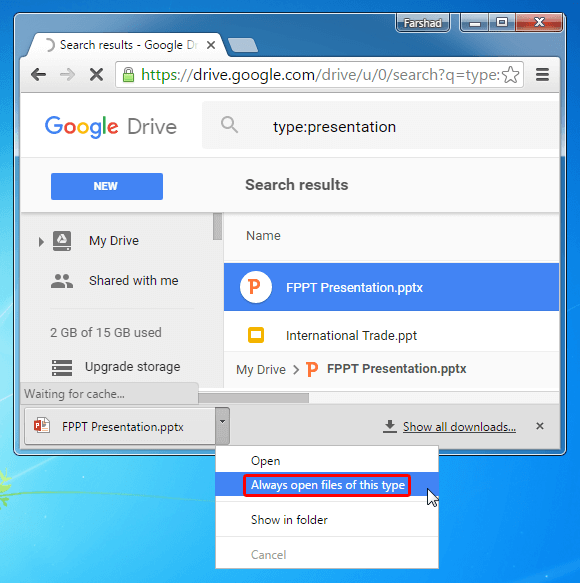 Open Chrome Files Manually To Prevent AutoOpening For Downloads