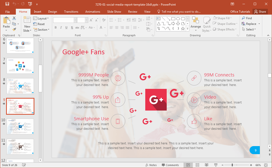Social Media PowerPoint Template