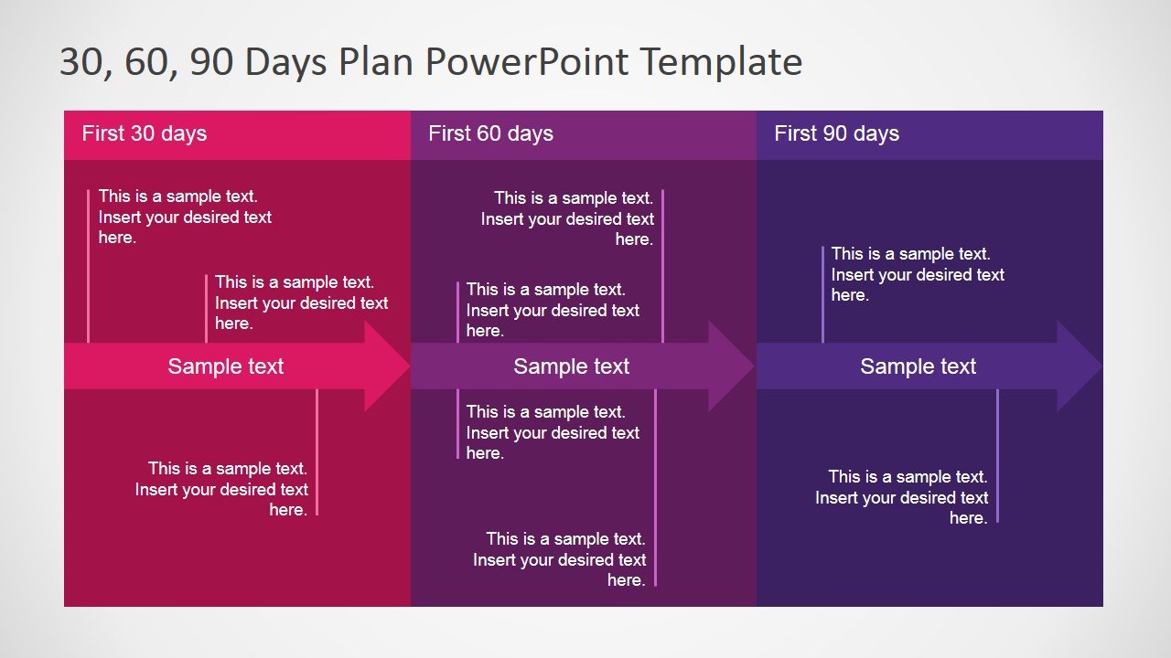 free 30 60 90 business plan template ppt