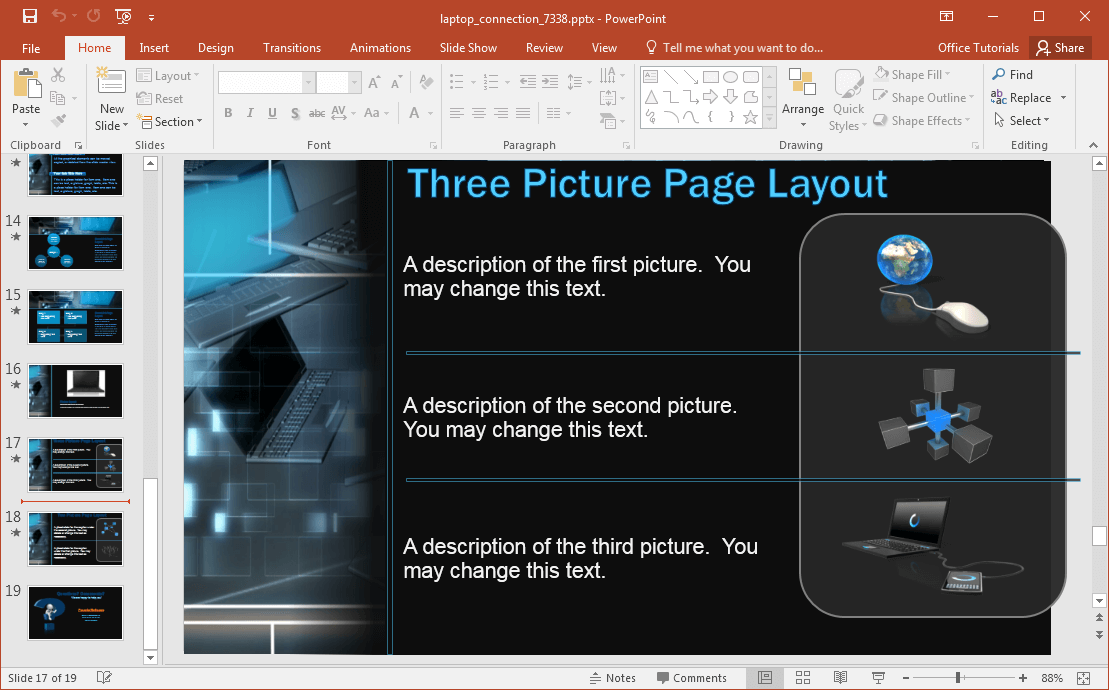 animated network security powerpoint template