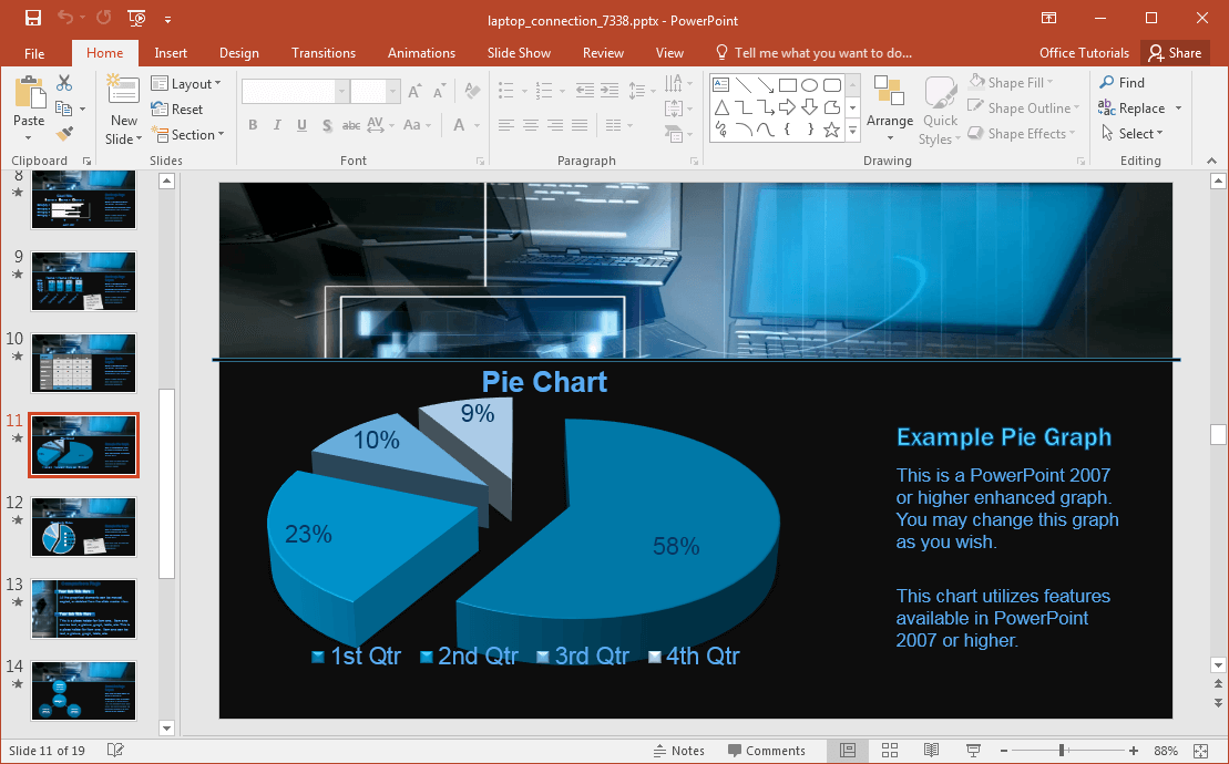 Animated Network Security PowerPoint Template