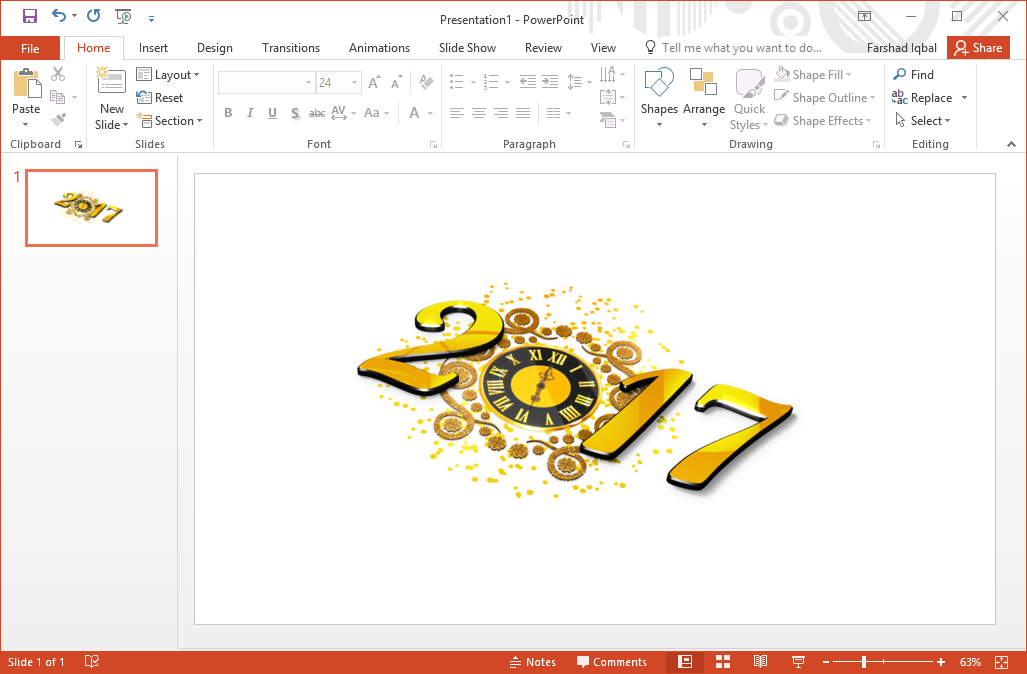 best 2017 new year clipart for powerpoint