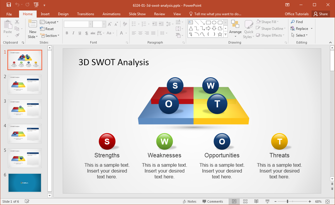 Swot Template Powerpoint Free