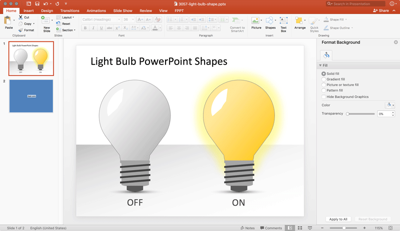 how to draw a light bulb in powerpoint power point light