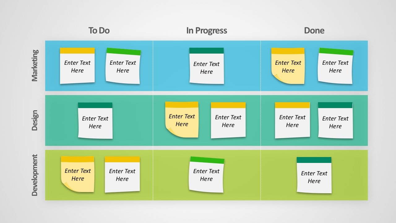 Free Kanban Board Templates for PowerPoint