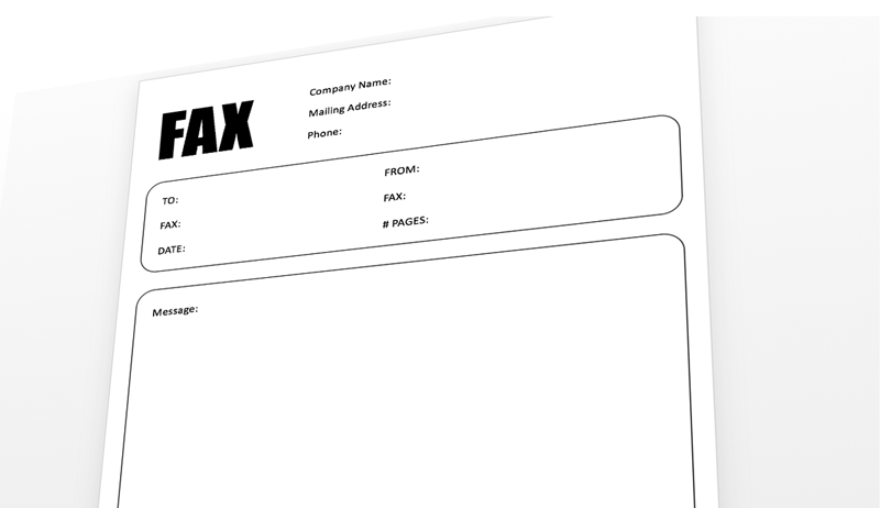 fax cover sheet template for powerpoint