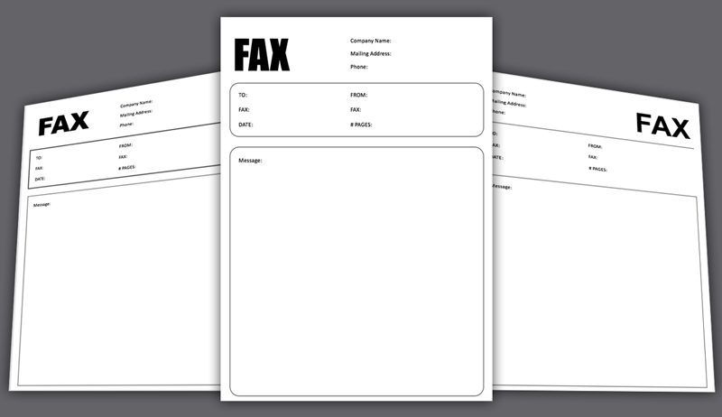 fax cover