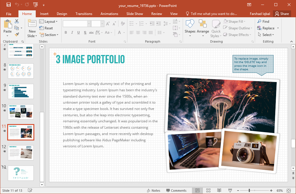 your resume animated powerpoint template interesting cv layouts