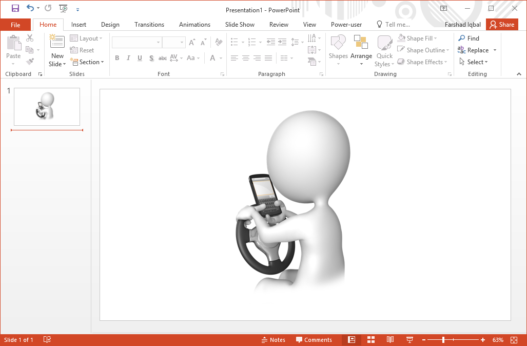 3D Stick Texting Figures For PowerPoint