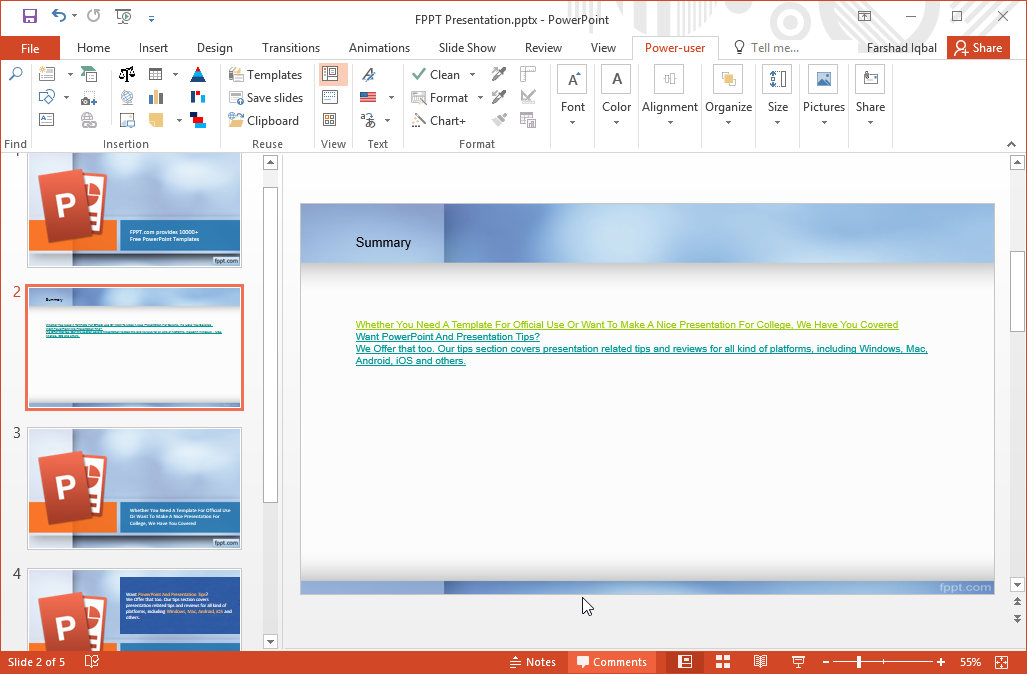 Make PowerPoint More Powerful With Power User Addin