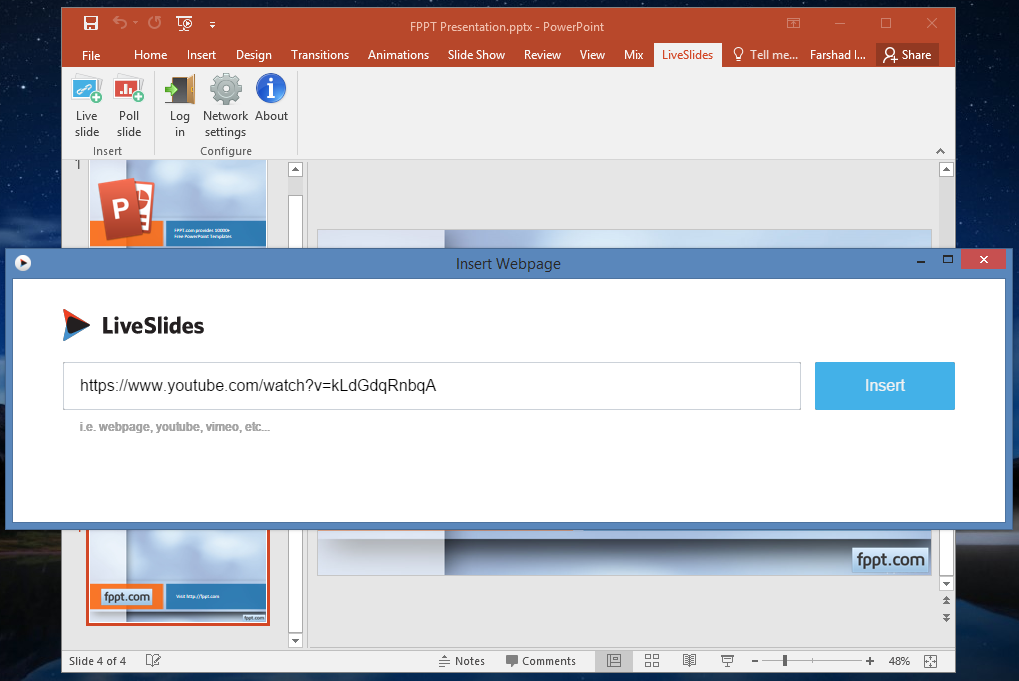 Embed pages and Videos in PowerPoint & Keynote With LiveSlides
