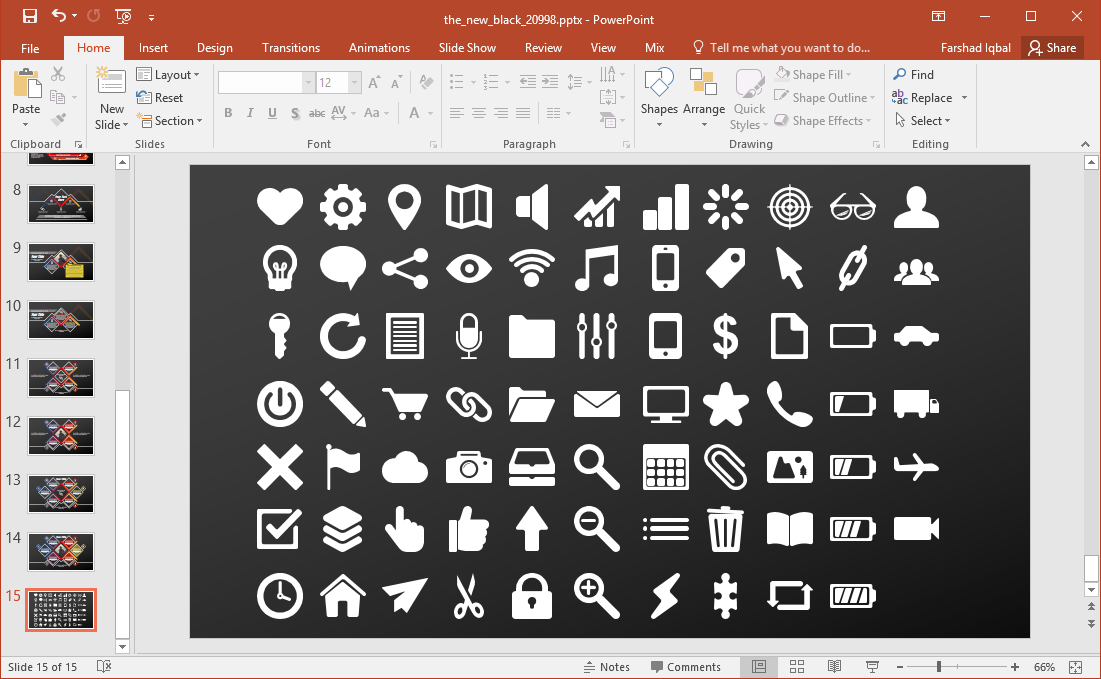 Значки в презентацию powerpoint