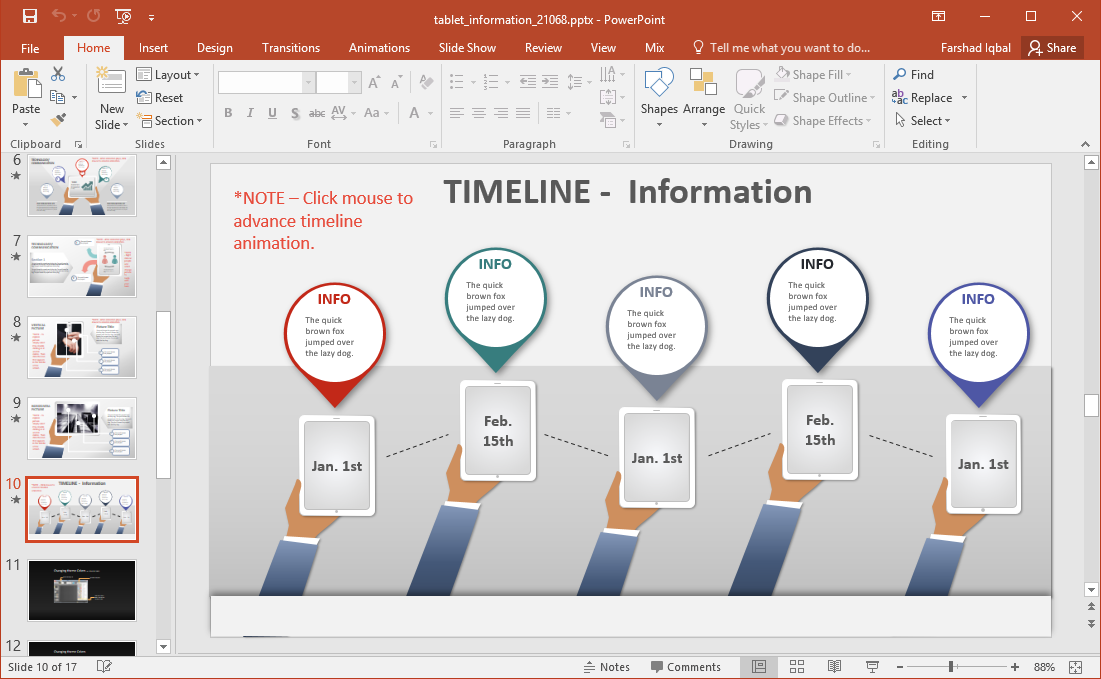 tablets timeline fppt