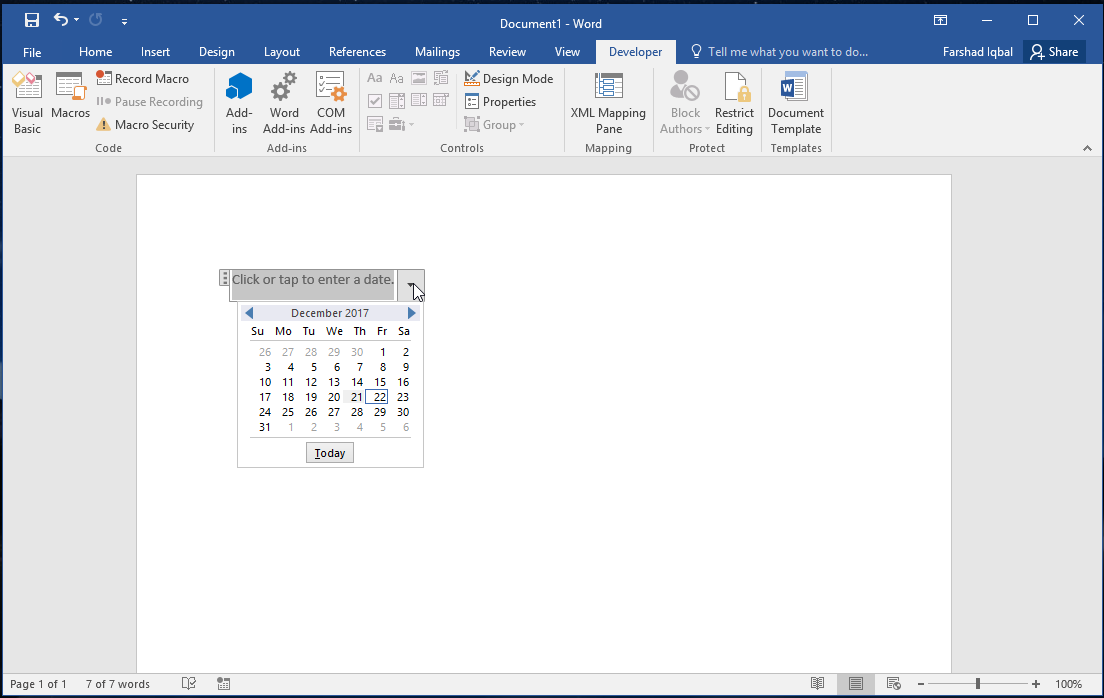 how to create forms in word