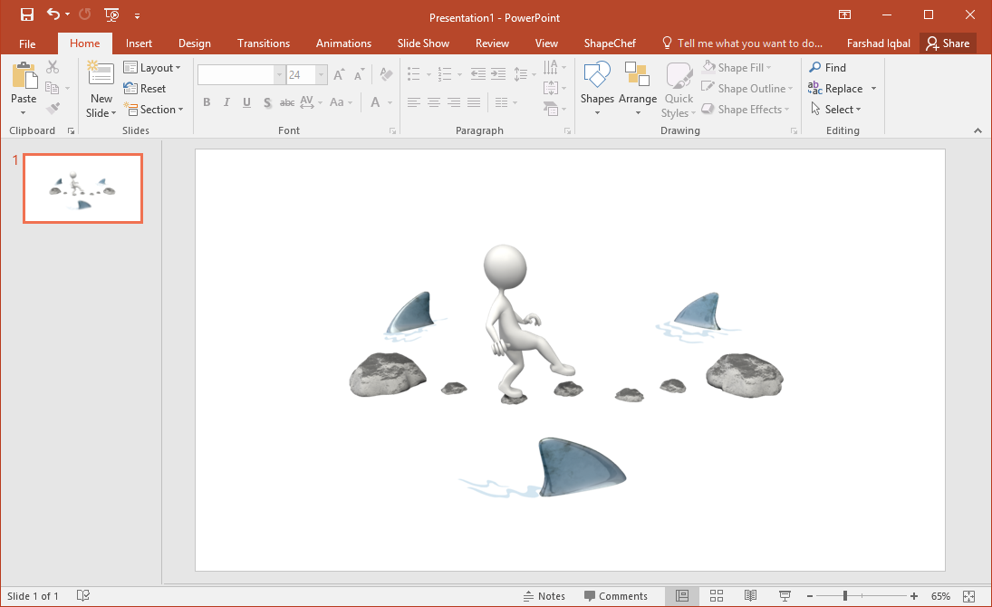 best shark silhouettes for powerpoint presentations