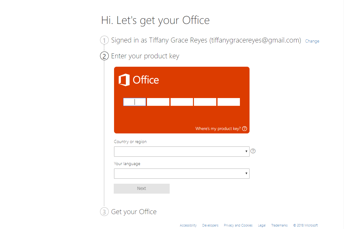 where to find office product key